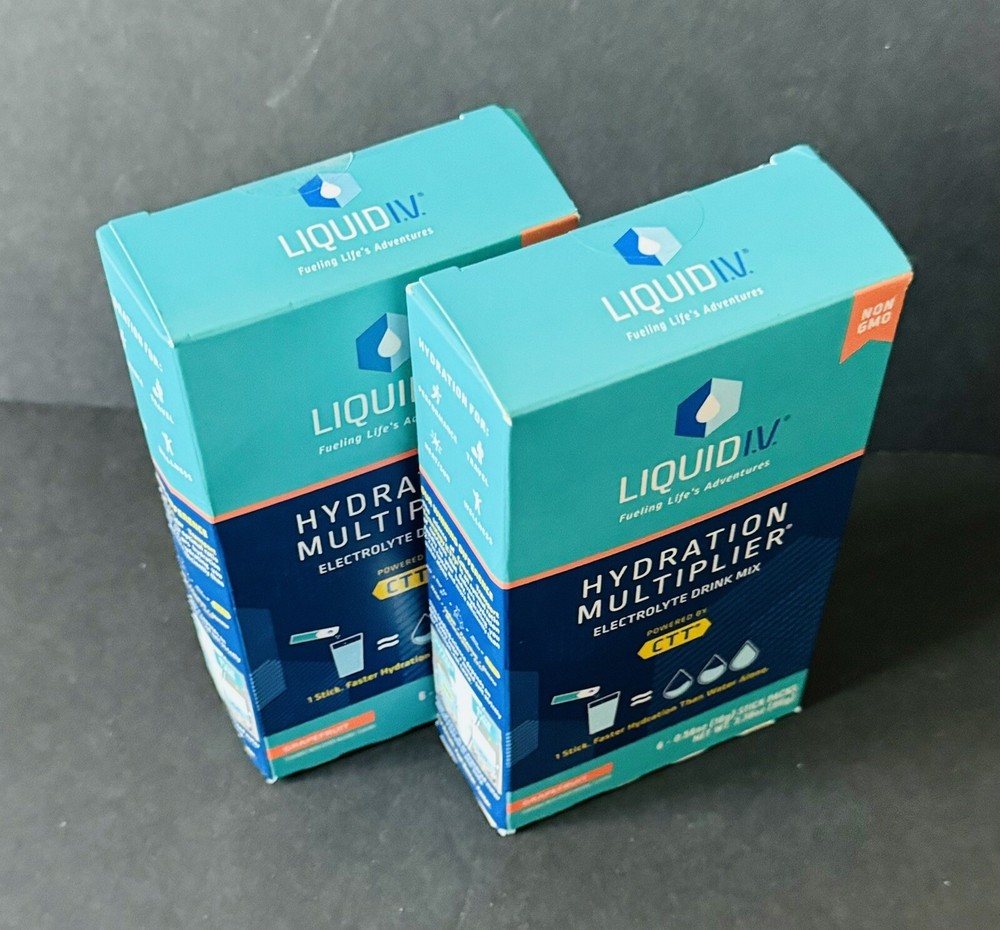 Liquid I.V. Hydration Multiplier 6 Stick Packs Grapefruit Exp 01/2026 (2 PACK).