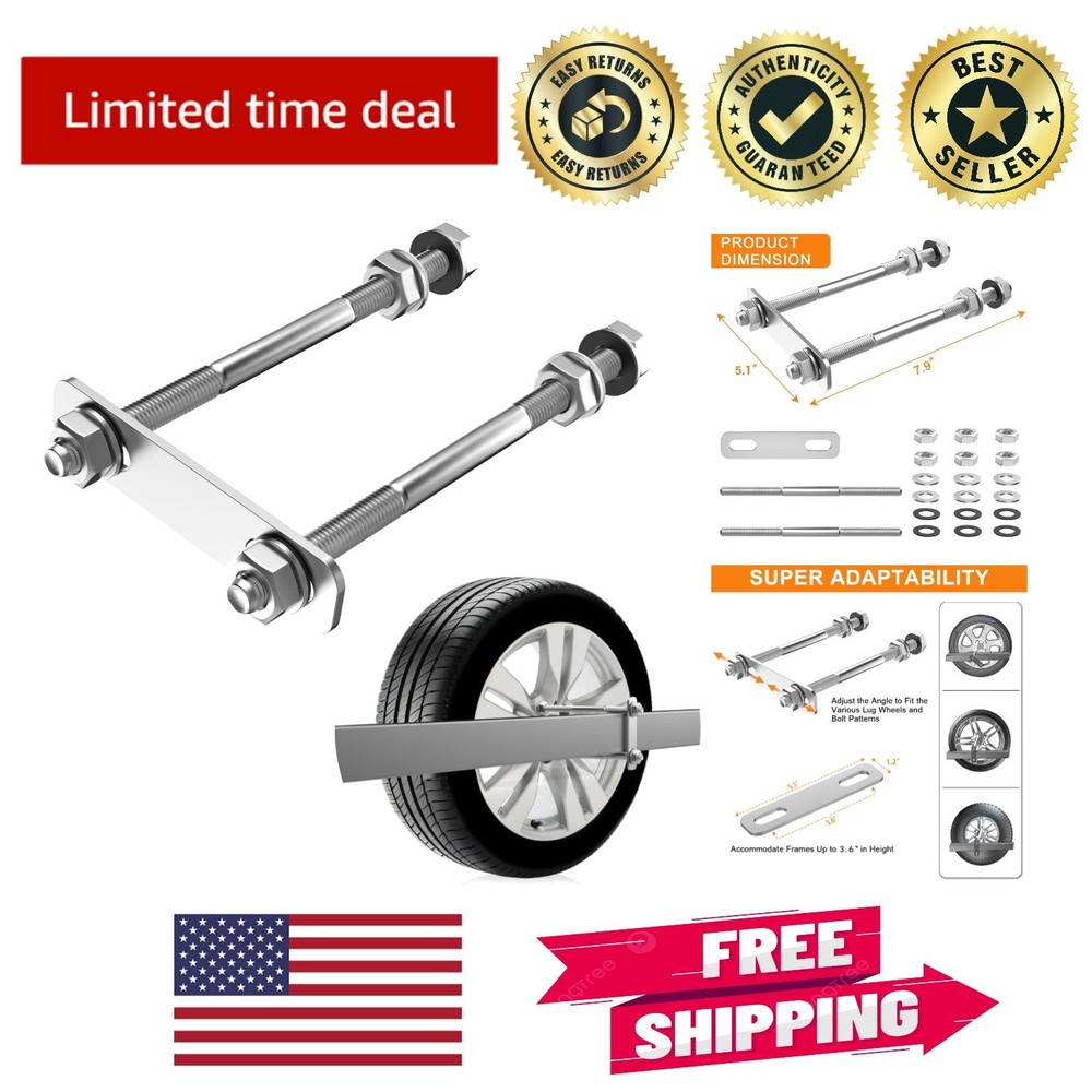 Durable Spare Tire Mount with Complete Hardware - 120LBS Weight Capacity