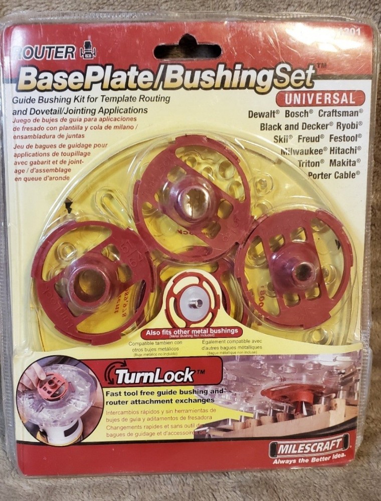 Base Plate / Bushing Set For A Router 1201 New