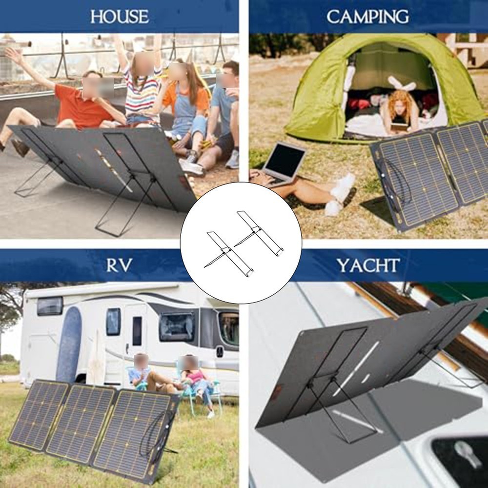 Solar Panel Brackets 2PCS Foldable Adjustable Mount for Various Module Types