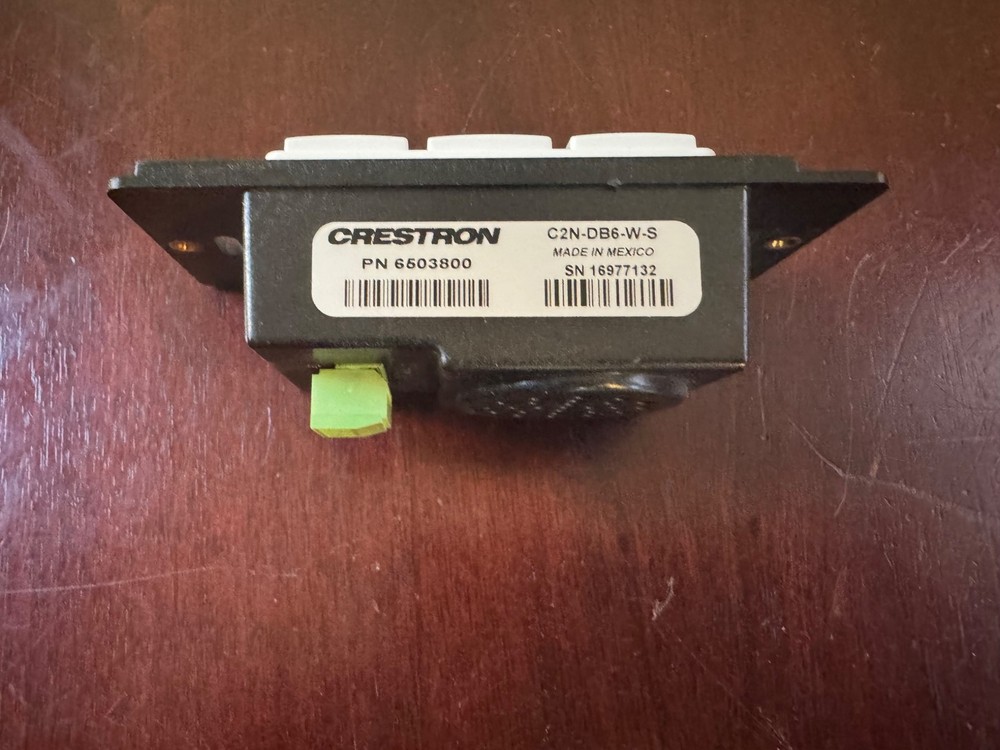 Crestron C2N-DB6-W-S 6-Button Pad