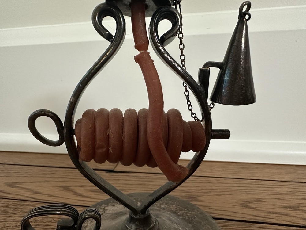 Vintage Silver Plated Wax Jack