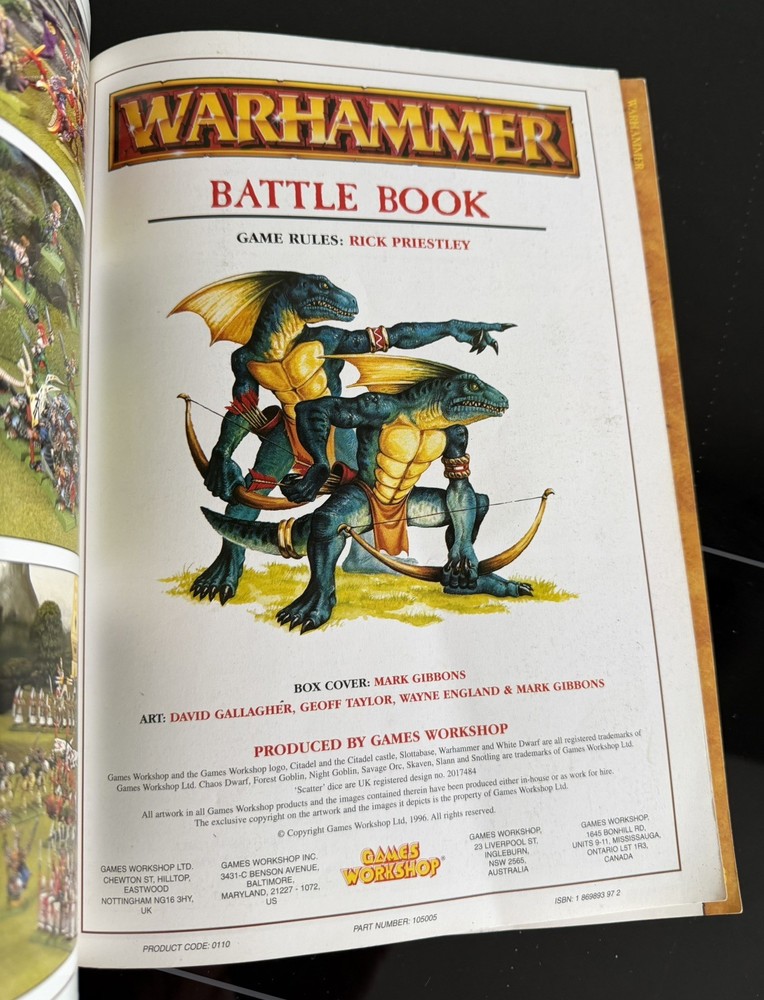 Warhammer Fantasy 5th Edition Battle Book 1996 WHFB