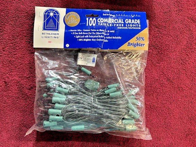 100-Count  String Lights 46 ft.  Red tangle Free Christmas String Lights