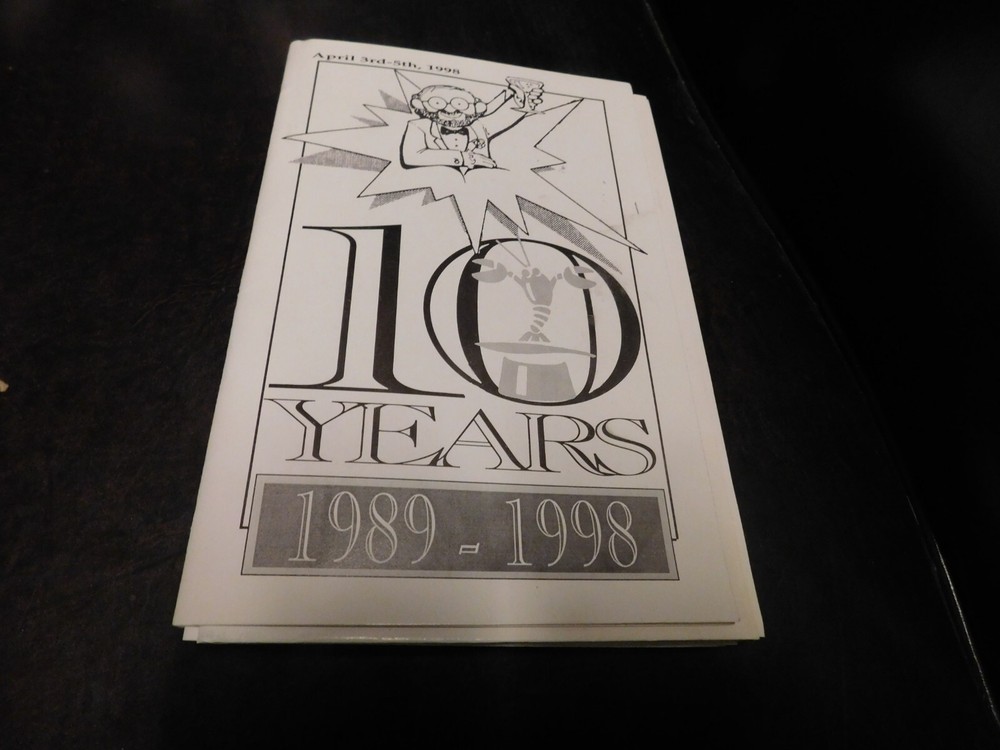 Cape Cod Conclave Magic For Magicians 10 Years 1989-1998 Program