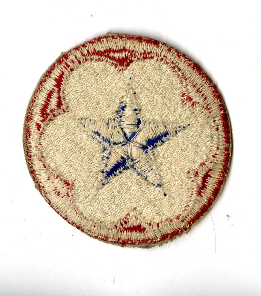 Army Service Forces White Back Patch WWII Vintage