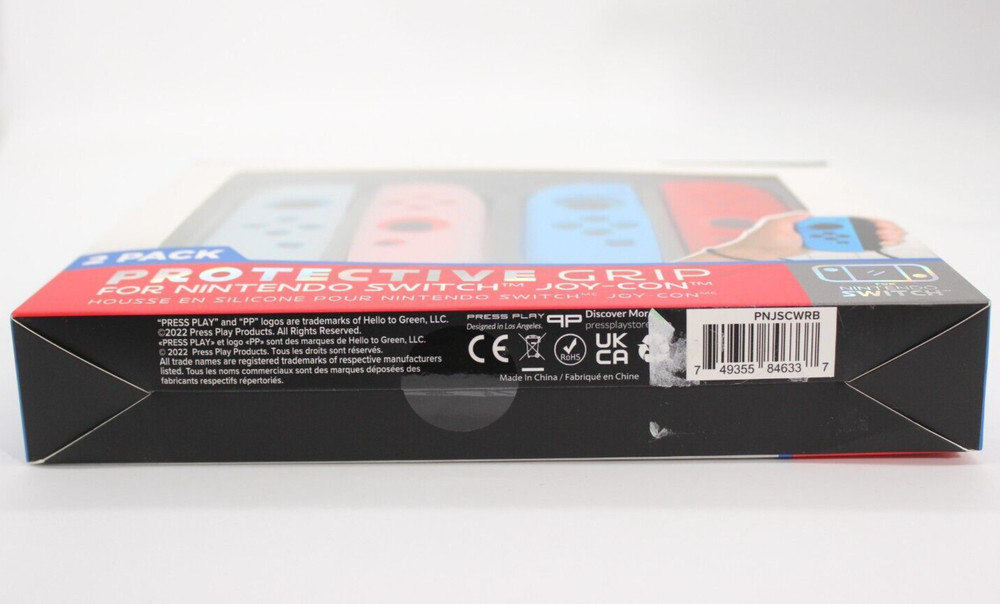Press Play Protective Grip For Nintendo Switch And Joy-Con Controller BPR