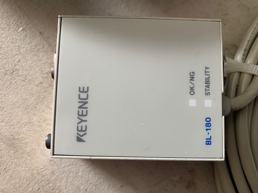 One (1) Genuine Keyence BL 180 Barcode Scanner w/cable, used
