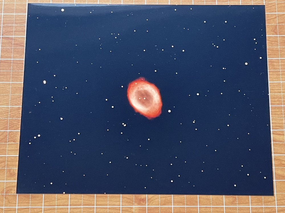 VINTAGE SPACE RING NEBULA PHOTO DEEP SPACE