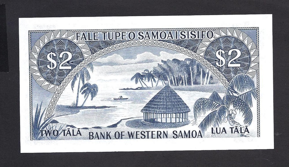 Western Samoa p-17b, UNC , 2 Tala , 1967