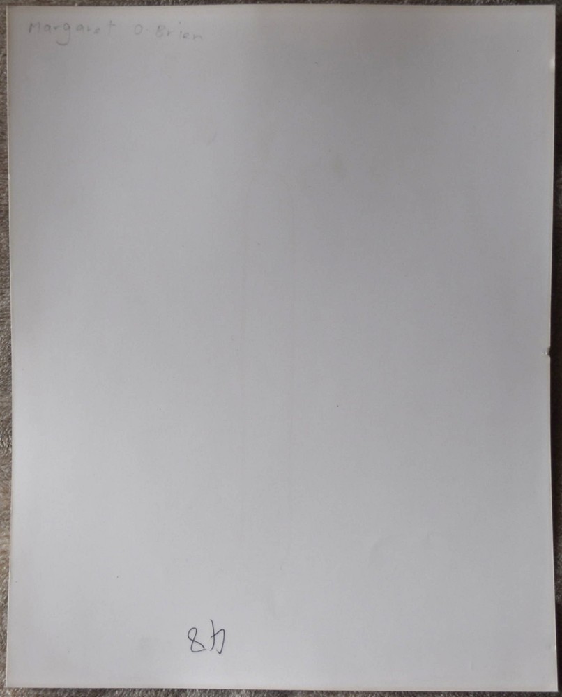 Margaret O'Brien Hand Signed Paper