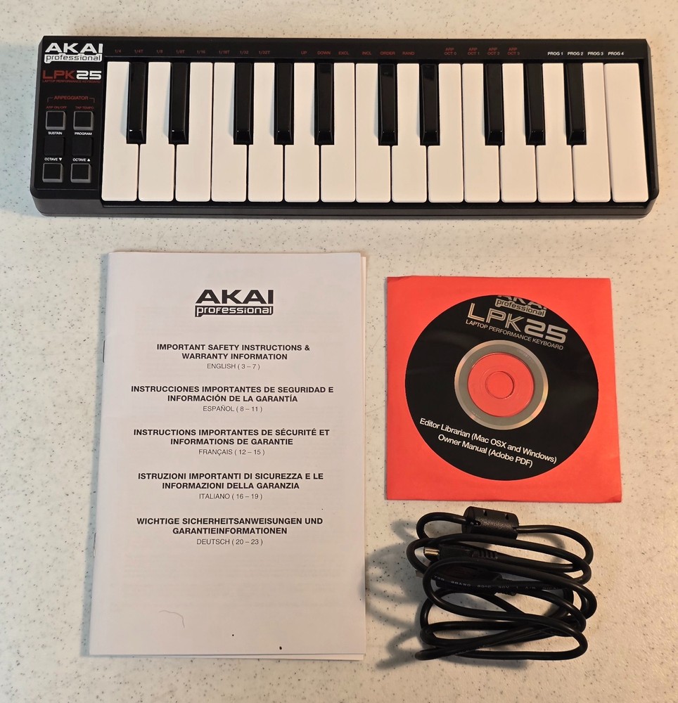 Akai Professional LPK25 25-Key USB-MIDI Controller Keyboard