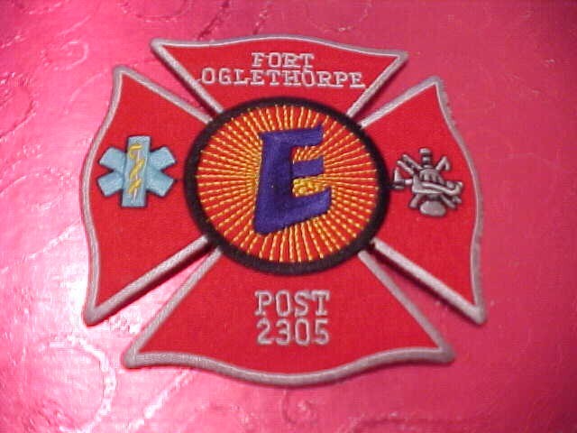 FORT OGLETHORPE GEORGIA FIRE DEPARTMENT PATCH SHOULDER SIZE UNUSED