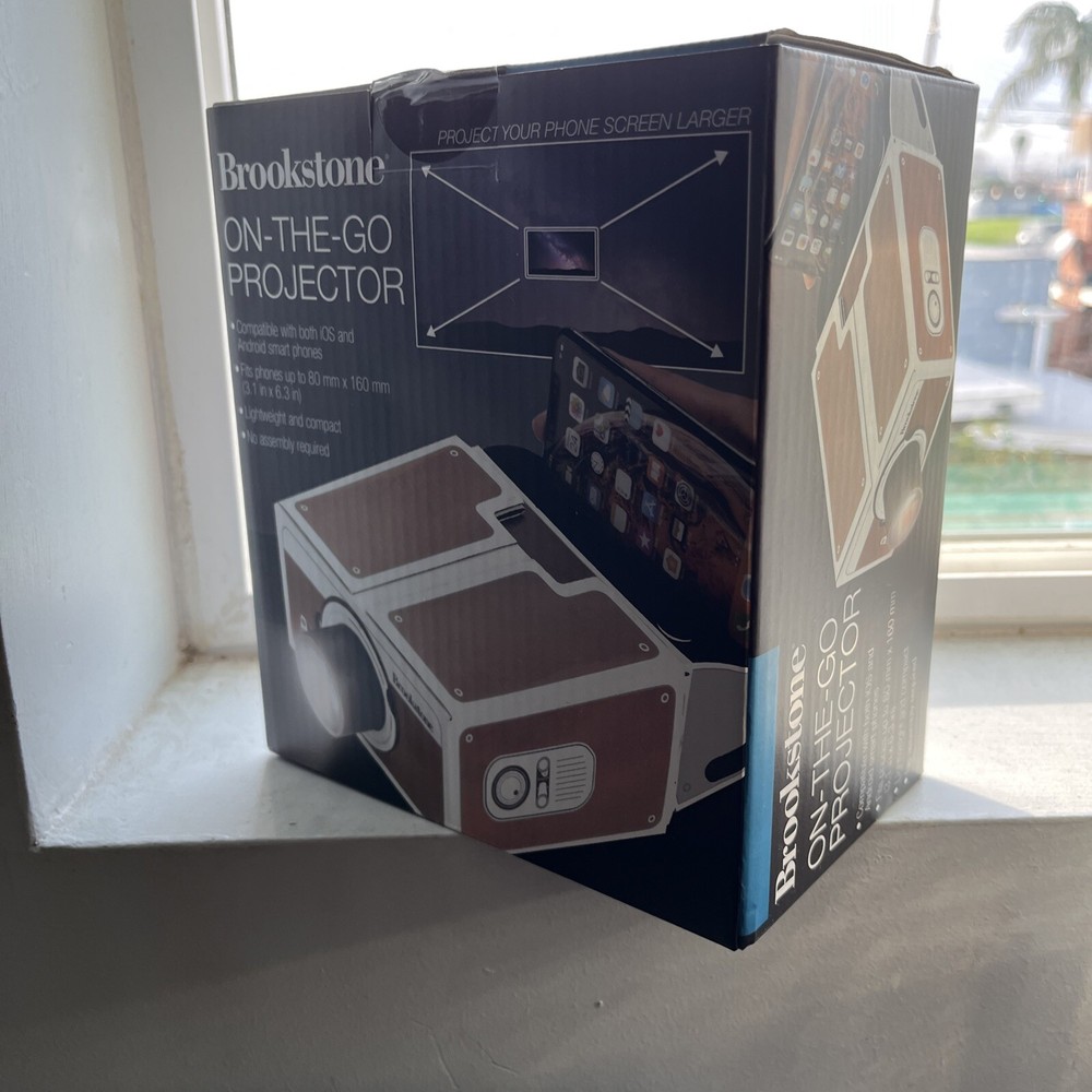 Brookstone On-the Go Phone Screen Projector