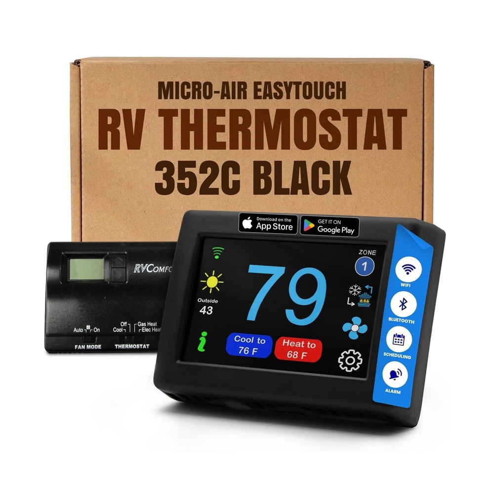 MICRO-AIR EasyTouch Digital RV Thermostat Replacement - Programmable and Reli...