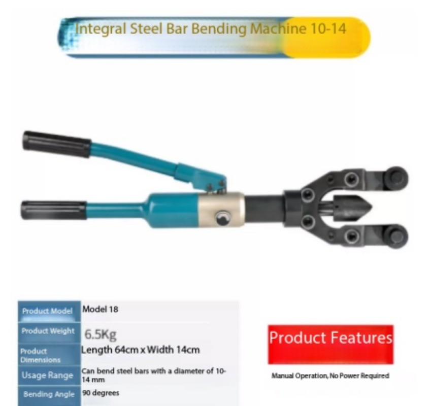 18 Type Steel Bar Split Type Bending Machine Manual Hydraulic Bending Machine