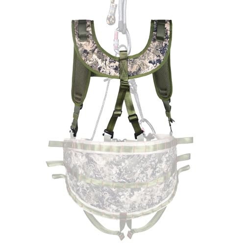 Tree Saddle Suspenders, Modular Yoke Support System with Universal Molle Kit,