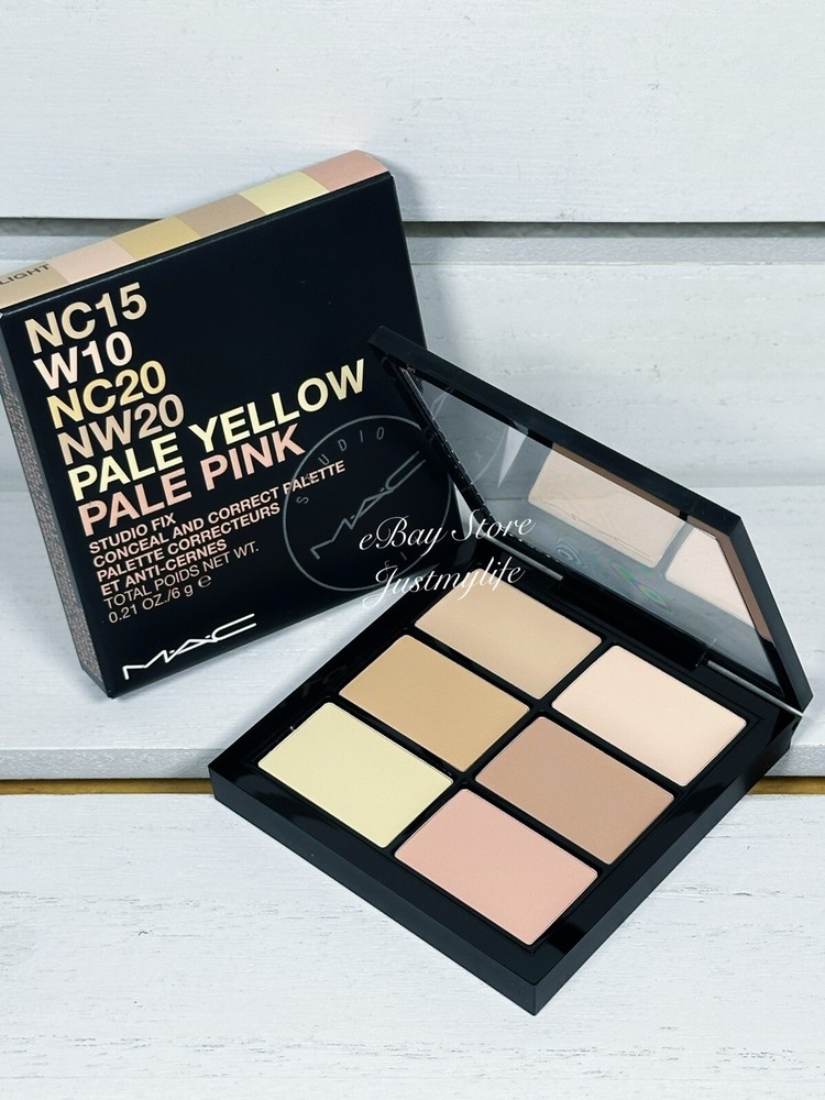 MAC Studio Fix Conceal & Correct Palette ~ LIGHT( NC15+W10+NC20+NW20)~ NEW