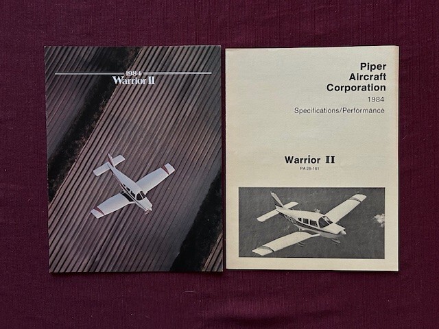 Piper Warrior 2 1984 brochure