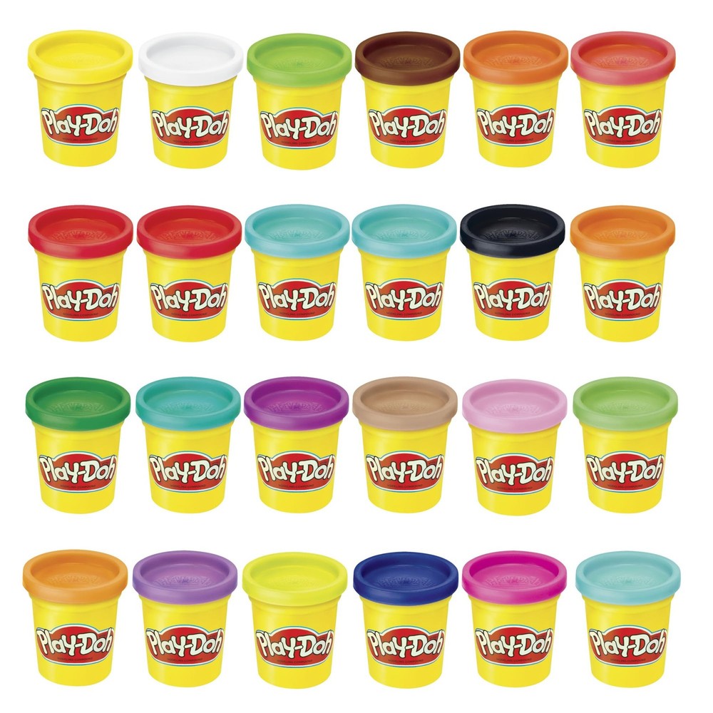 Play-Doh Modeling Compound 24-Pack Case of Colors, 24-Pack, Multicolor