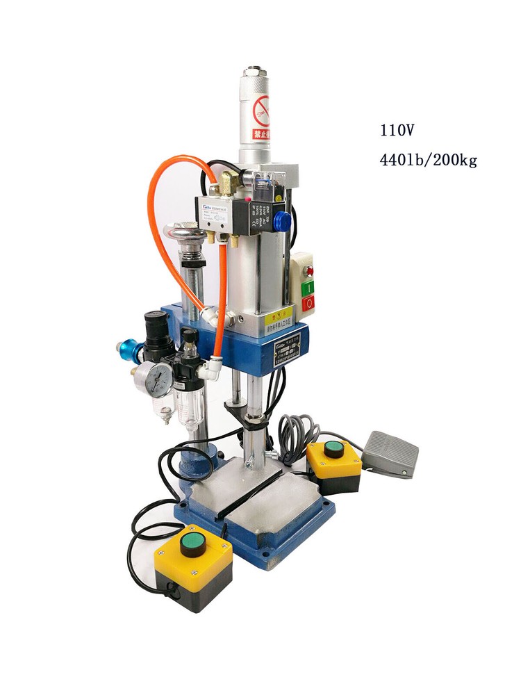 TECHTONGDA 110V Pneumatic Punch Machine 440Lb/200kg without Display Controller