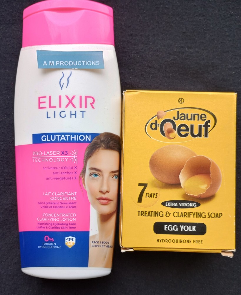 Elixir Light Glutathione Lotion & Egg Yolk Soap Combo