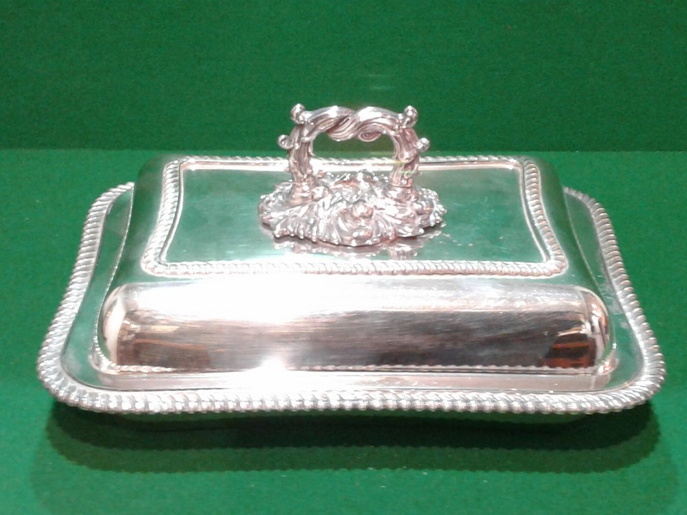 A Silver Plated Entree Dish.