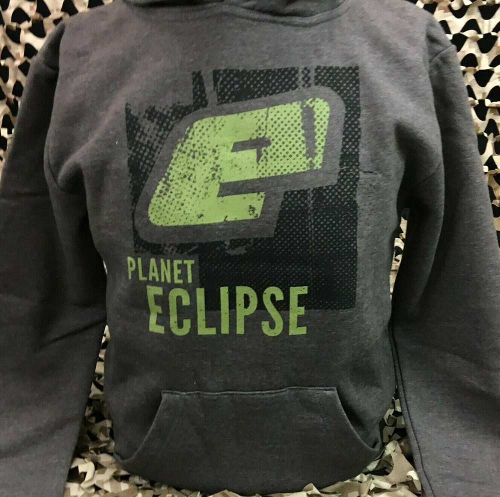 NEW MEDIUM Planet Eclipse Favela Hooded Sweatshirt - Graphite