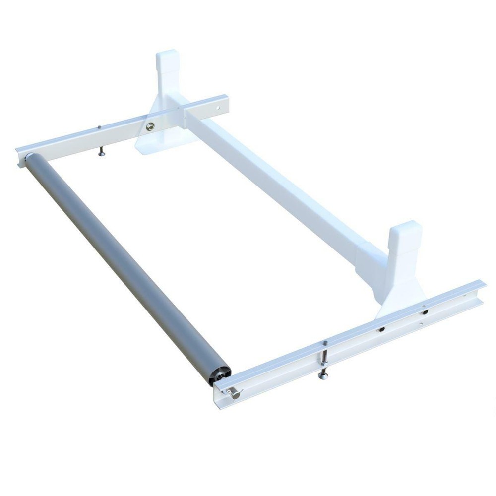 White Vantech H1 45" Roller System with 24" Long Extension Plate