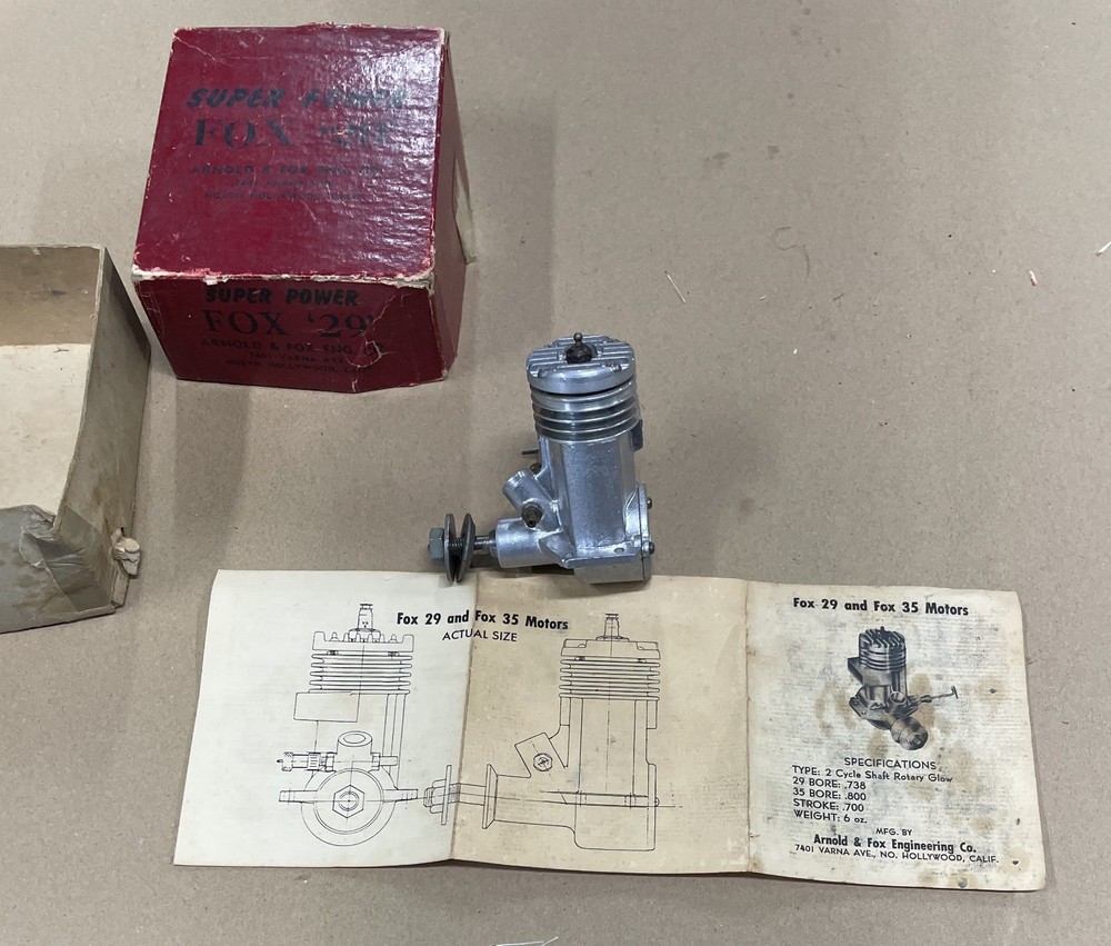 Vintage FOX .29 Model Airplane Engine