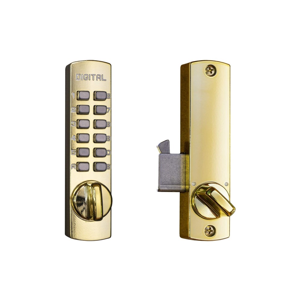 C150BB Surface Mount Hook Bolt Bright Brass