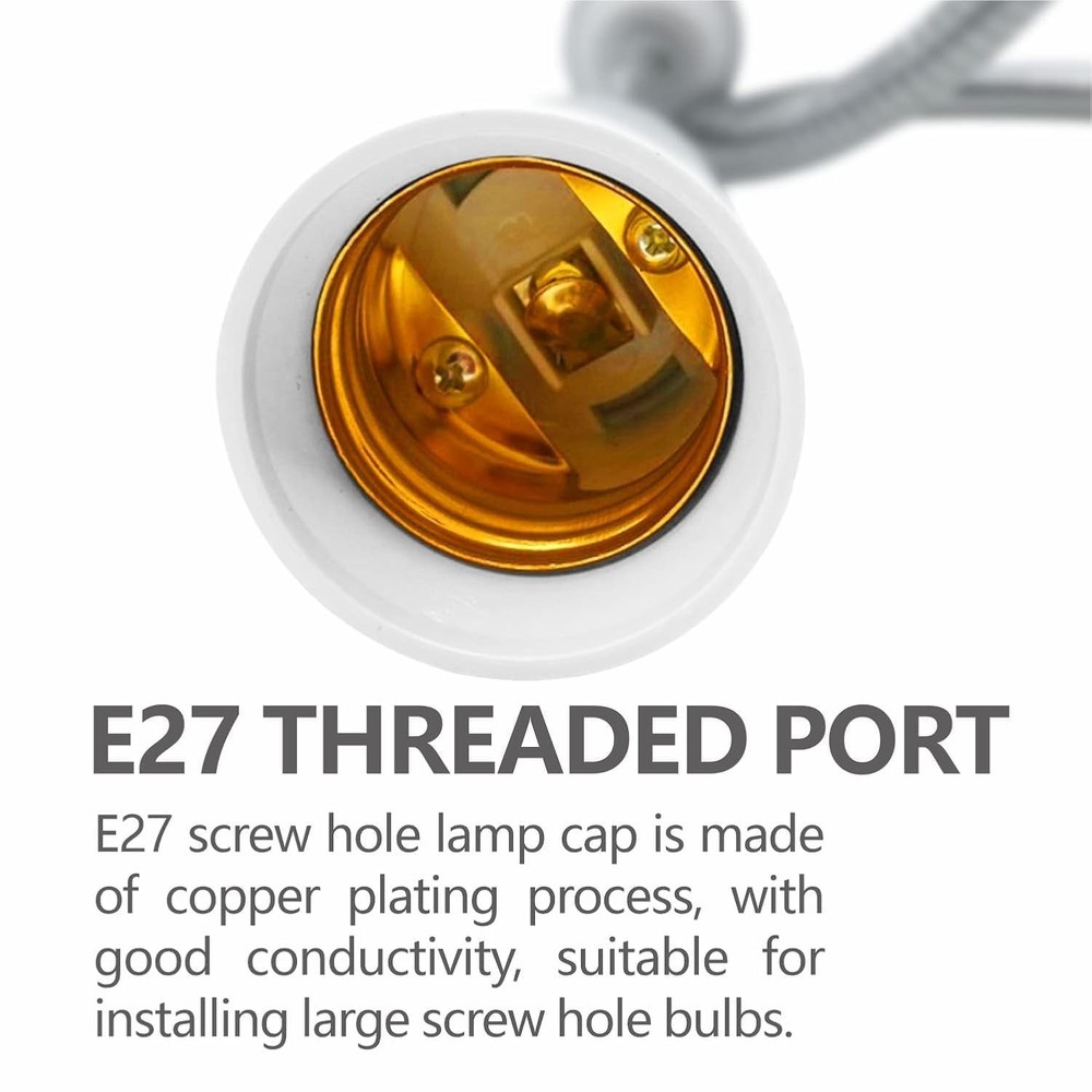 E26/e27 Light Socket Extender Adaptere26 To E26 Socket Extender 58cm/22.5 Inch E