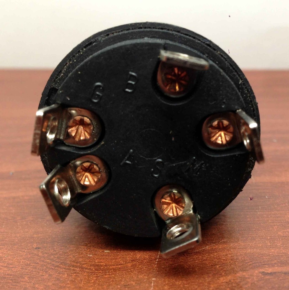 Marine Plastic Ignition Starter Switch 5 Terminals 3 Positions Heavy Duty OFF ON