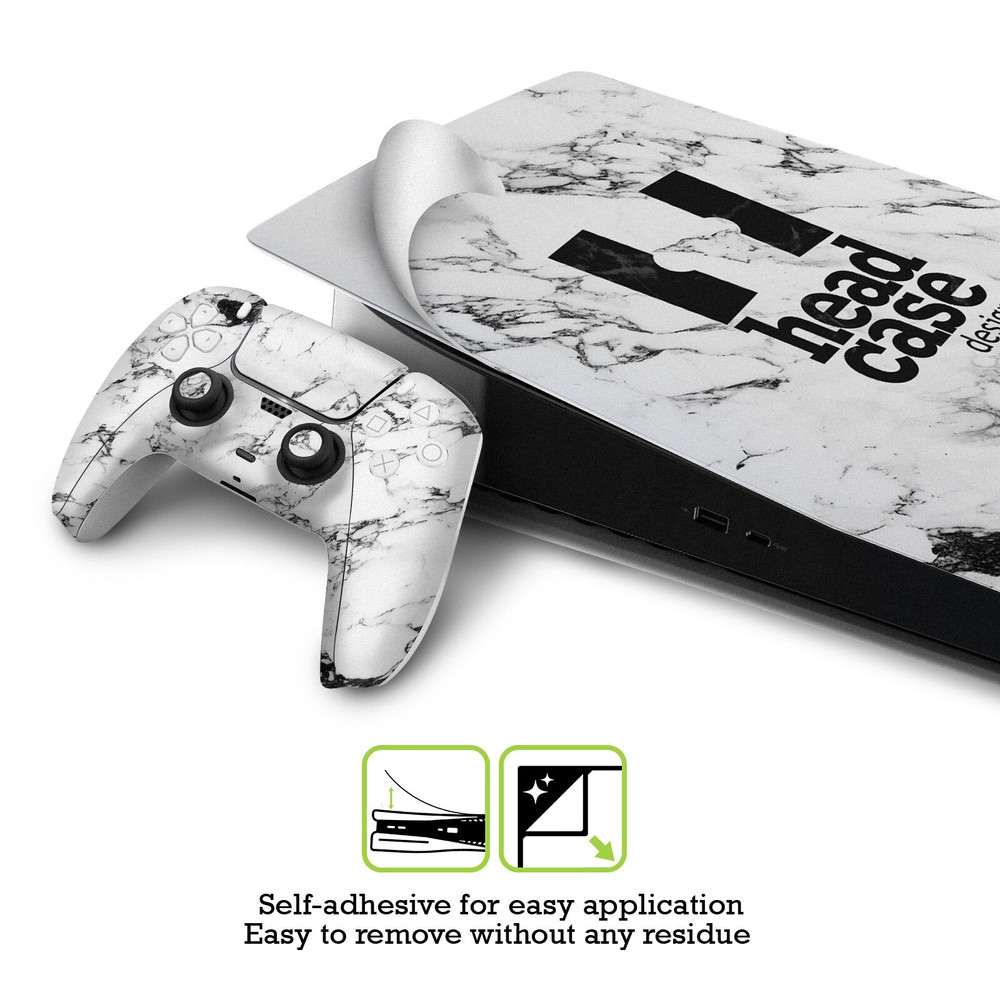 HEAD CASE DESIGNS MARBLE VINYL SKIN DECAL FOR PS5 SONY DUALSENSE CONTROLLER