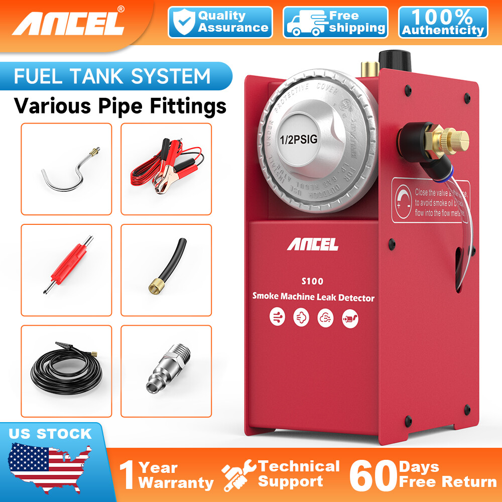 Car EVAP Smoke Machine Leak Detector Full Pipe System Leakage Tester ANCEL S100