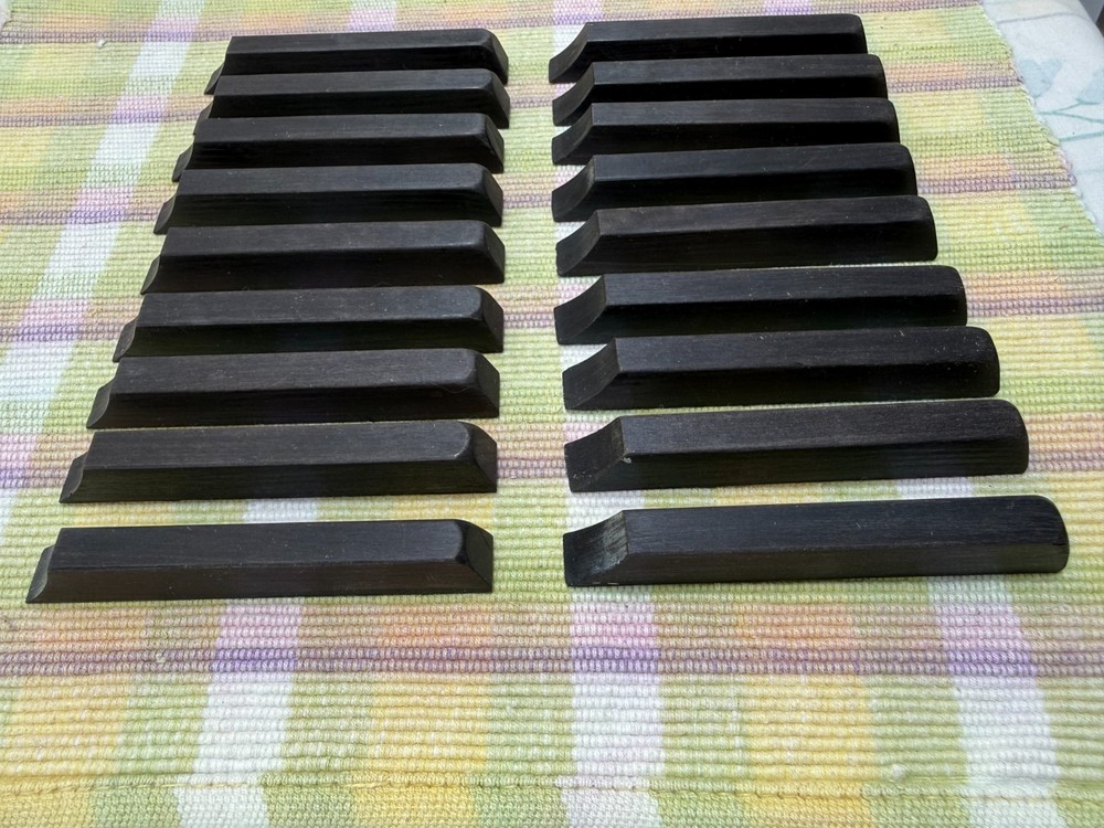 Antique Ebony Piano Key Sharps Pre 1900’s