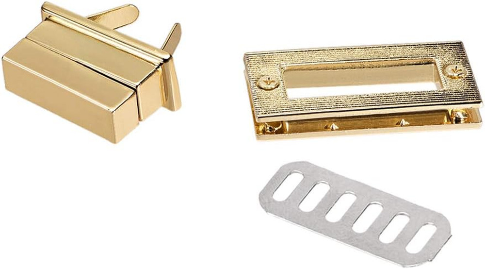 2 Sets Rectangular Purses Twist Lock 44mm X 22mm Clutches Closures for DIY Ba...