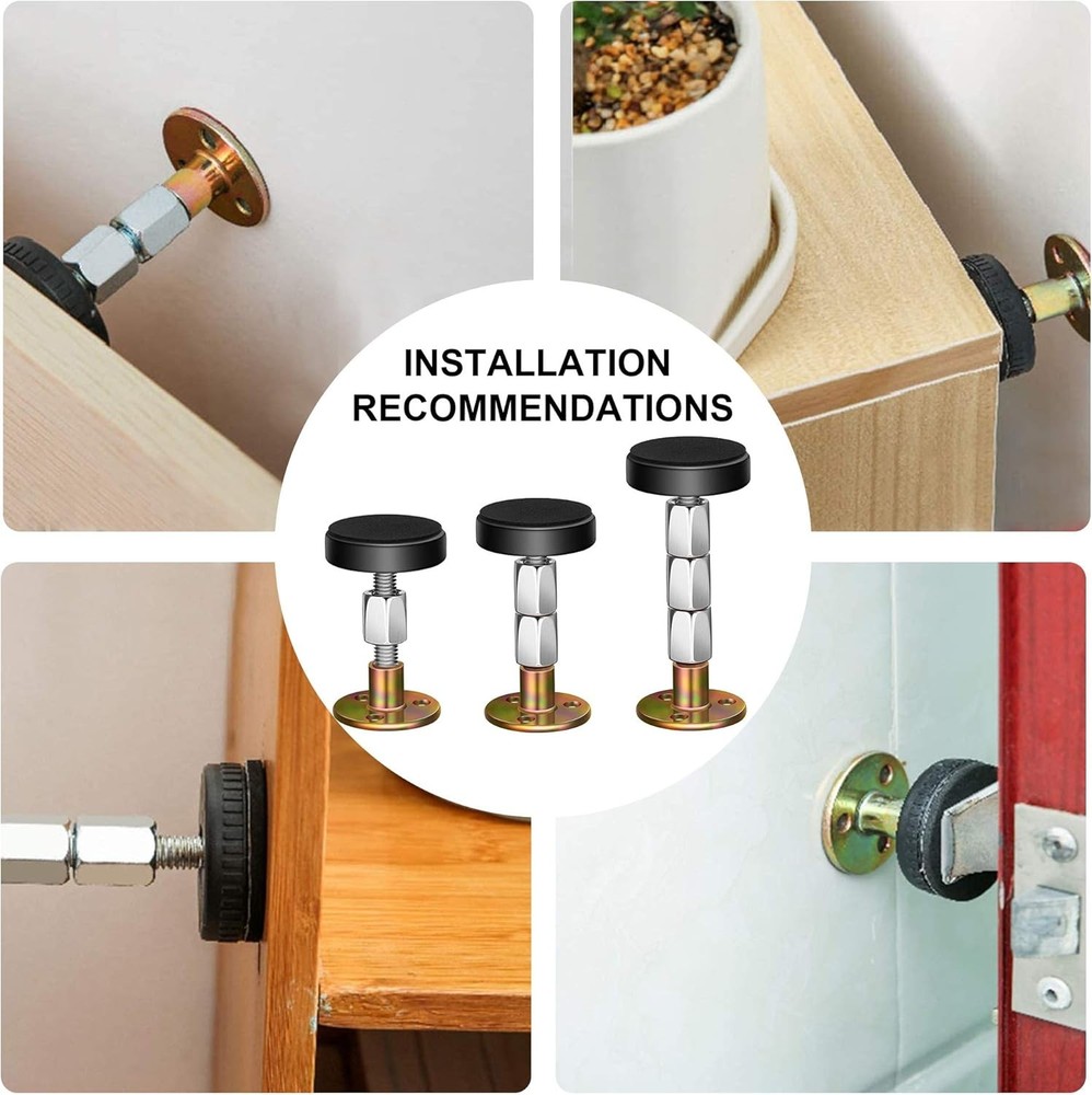 Adjustable Threaded Bed Frame Anti-Shake Tool, 4Pcs, 30-68Mm