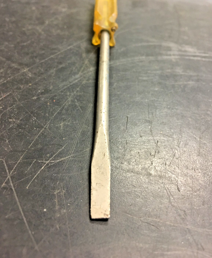 TOOL STEEL, Flathead Screwdriver PLASTIC Handle, 6.5", USA