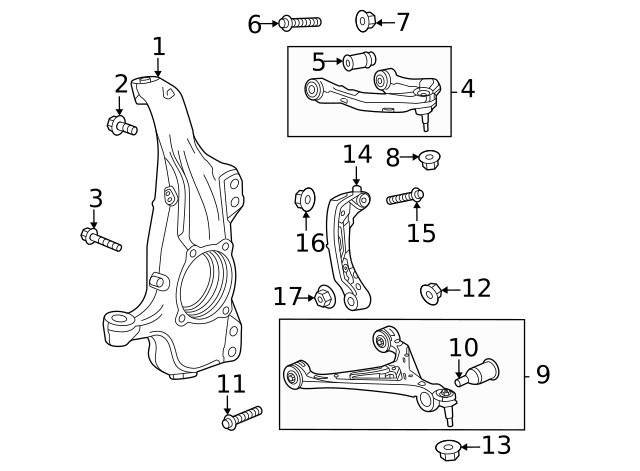 Genuine GM Knuckle 85677115