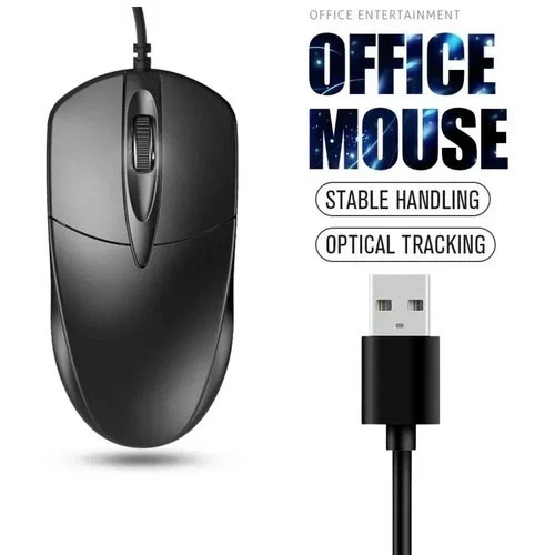 USB 2.0 Optical Wired Scroll Wheel Mouse PC Laptop Notebook Desktop Black Mice*