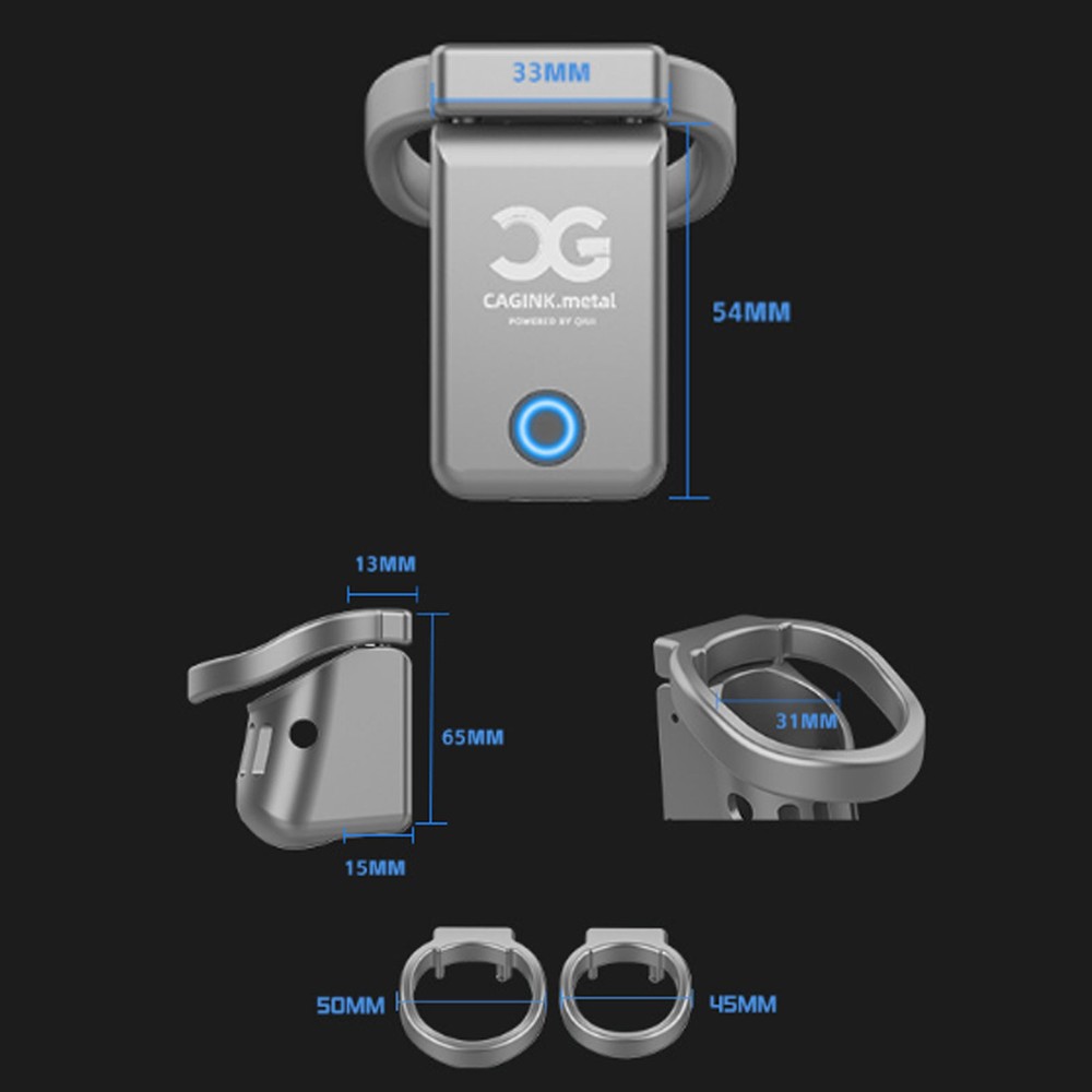 Male Chastity Cage AI Function APP Remote Control Bluetooth Lock Vibration c1