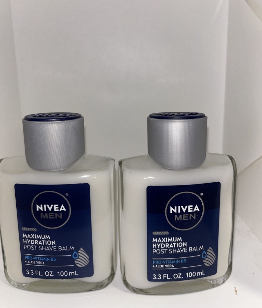 2 PACK NIVEA Men Maximum Hydration Moisturizing Post Shave Balm - 3.3 oz