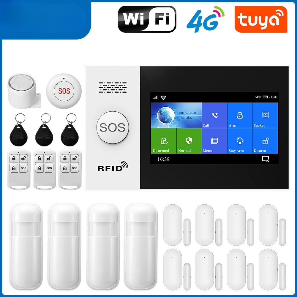 WiFi Alarm System for Home Security Wireless Solar Siren Support Remote Control