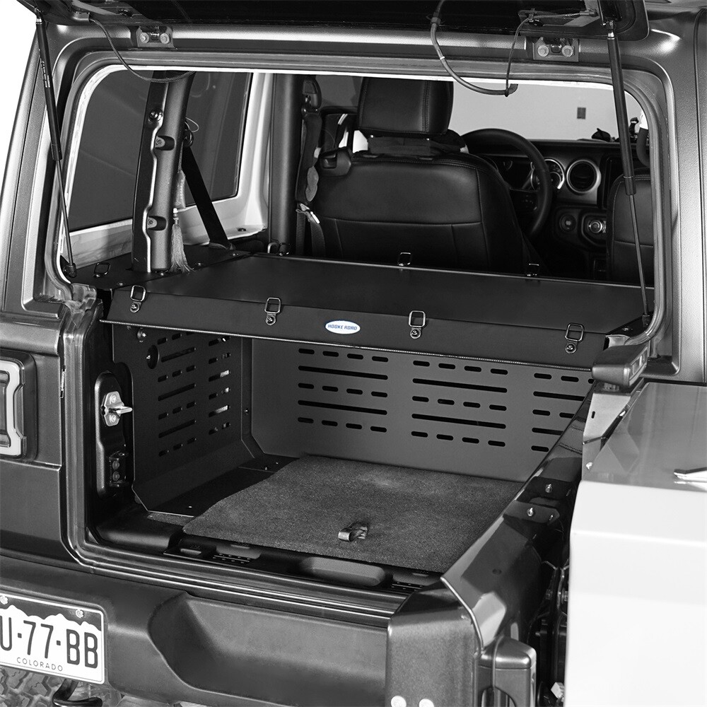 Fit Jeep Wrangler JL 2018-2023 2 Doors Rear Trunk Security Deck Storage Box
