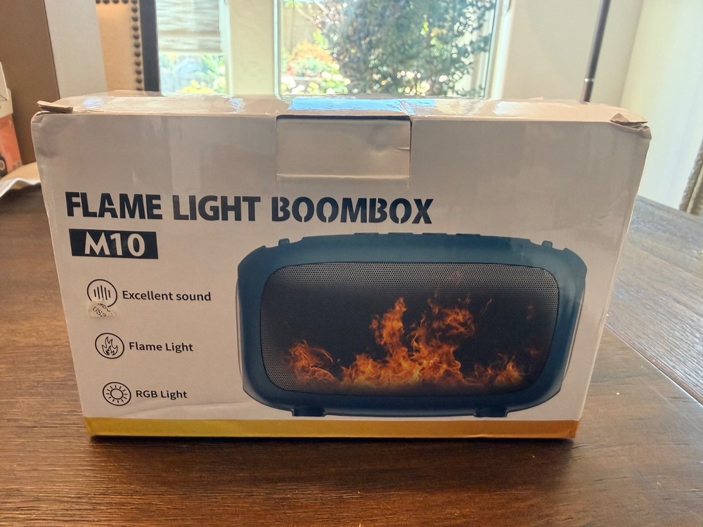 Flame Light Boombox Black Model M10