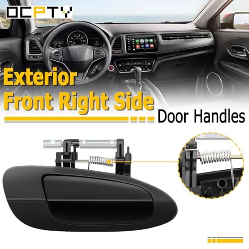 Door Handle Exterior Front Passenger Right Side Replacement fit 2002-2006 for
