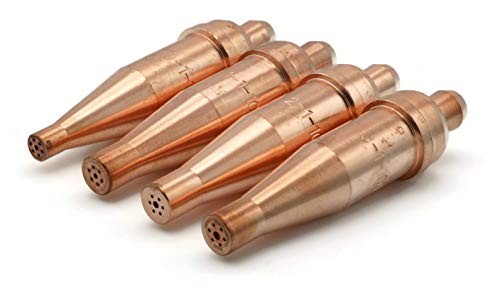 Flame Tech Scorpion Tip Acetylene Victor Style Cutting Torch Tip Kit - Sizes 0