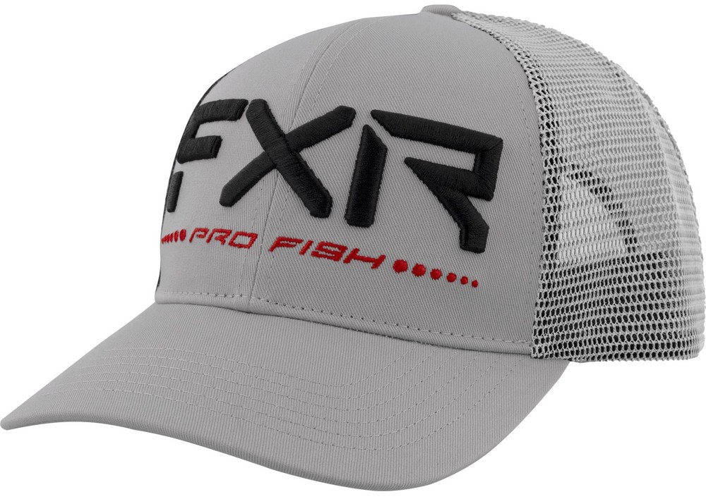 FXR Pro Fish Plus Snapback Hat Gray/Red