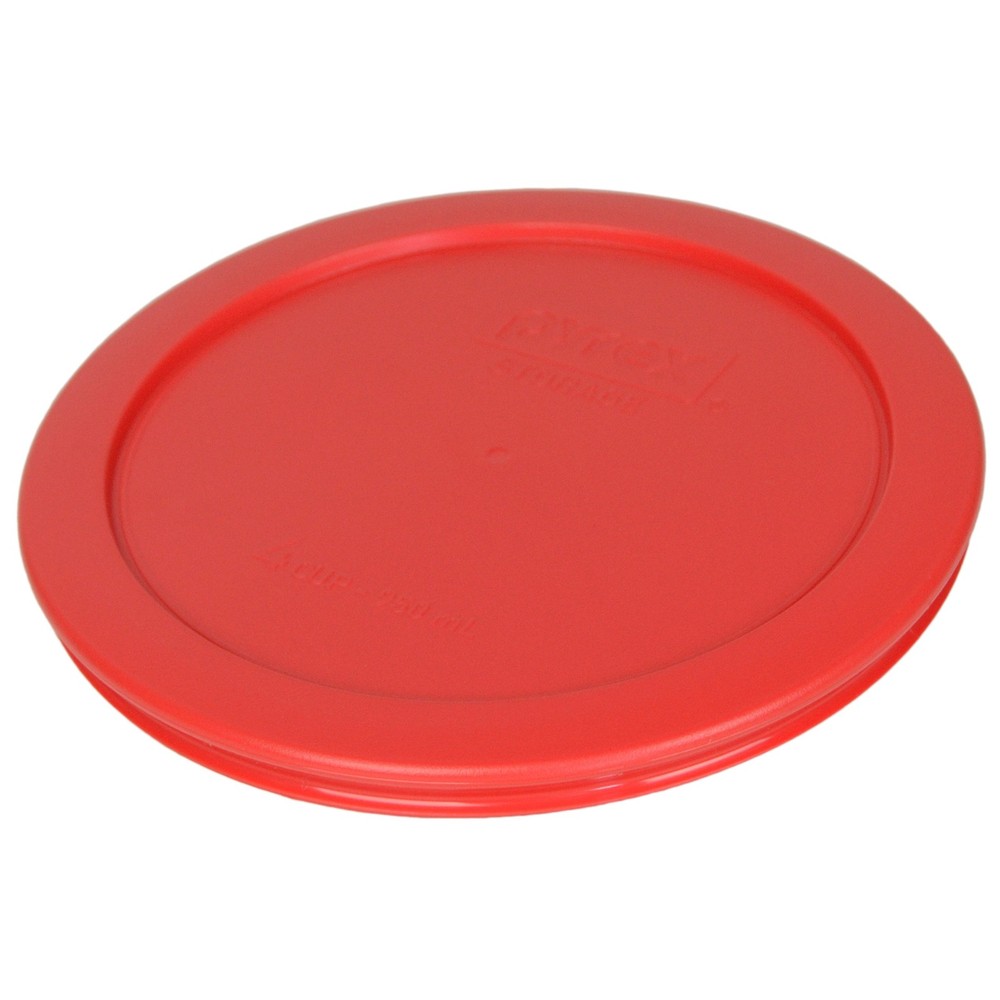 Pyrex 7201-PC 4 Cup Red Food Storage Replacement Lid 4 Cup, 950mL, Light
